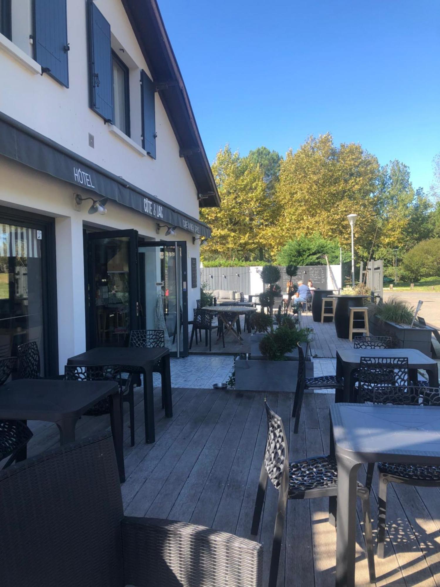 Hotel Cote Et Lac 比斯卡罗斯 外观 照片